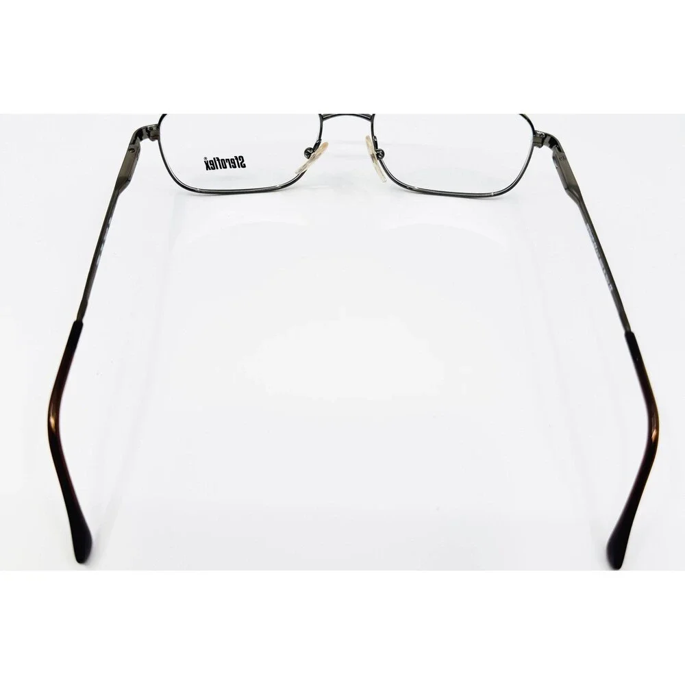 Sferoflex Eyeglass Frames Mens Black Gold Aviator 2085 292 54-17-135